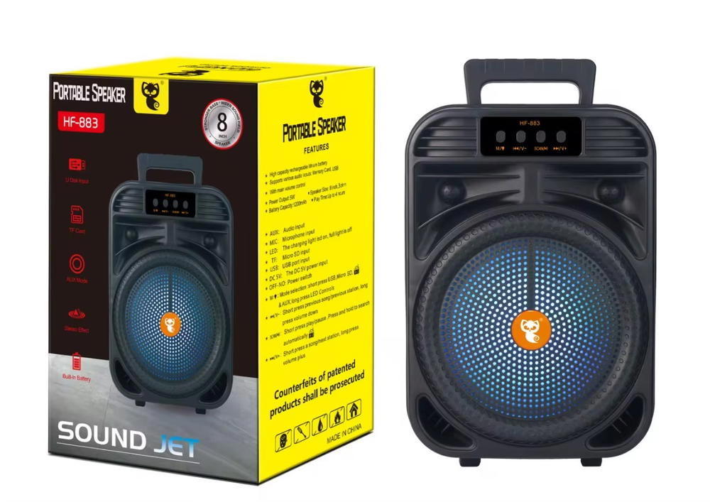 سبيكر بلوتوث حجم 8” انج. ماركة HF-883 Preview Image