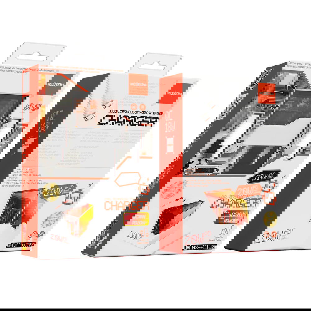 شاحن MOXOM اصلي USB+PD20w HC182 Preview Image