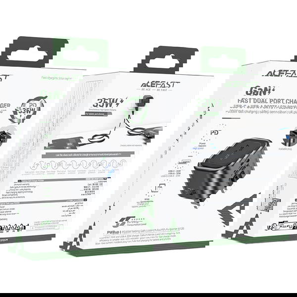 شاحن ايفون  P16-A120 PD+USB35w GAN Image 1 Preview