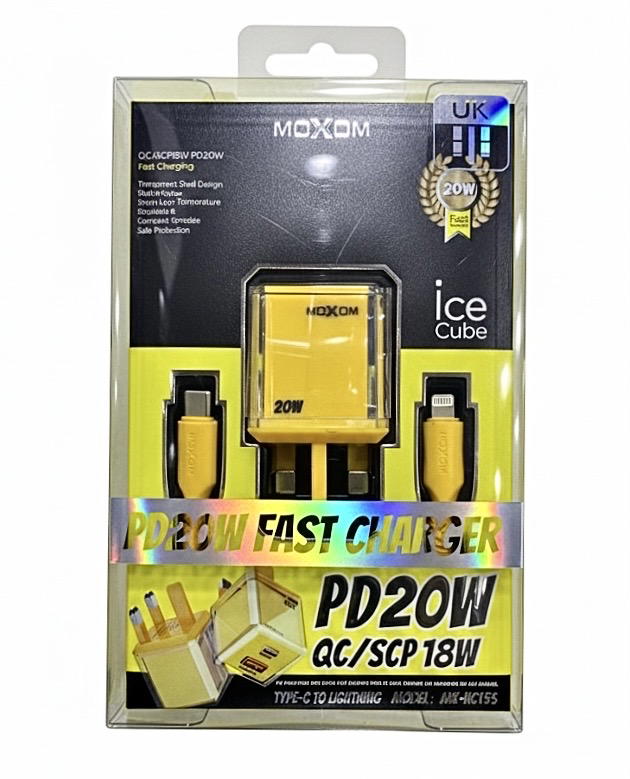 شاحن ايفون MOXOM PD+USB20w HC153 Preview Image