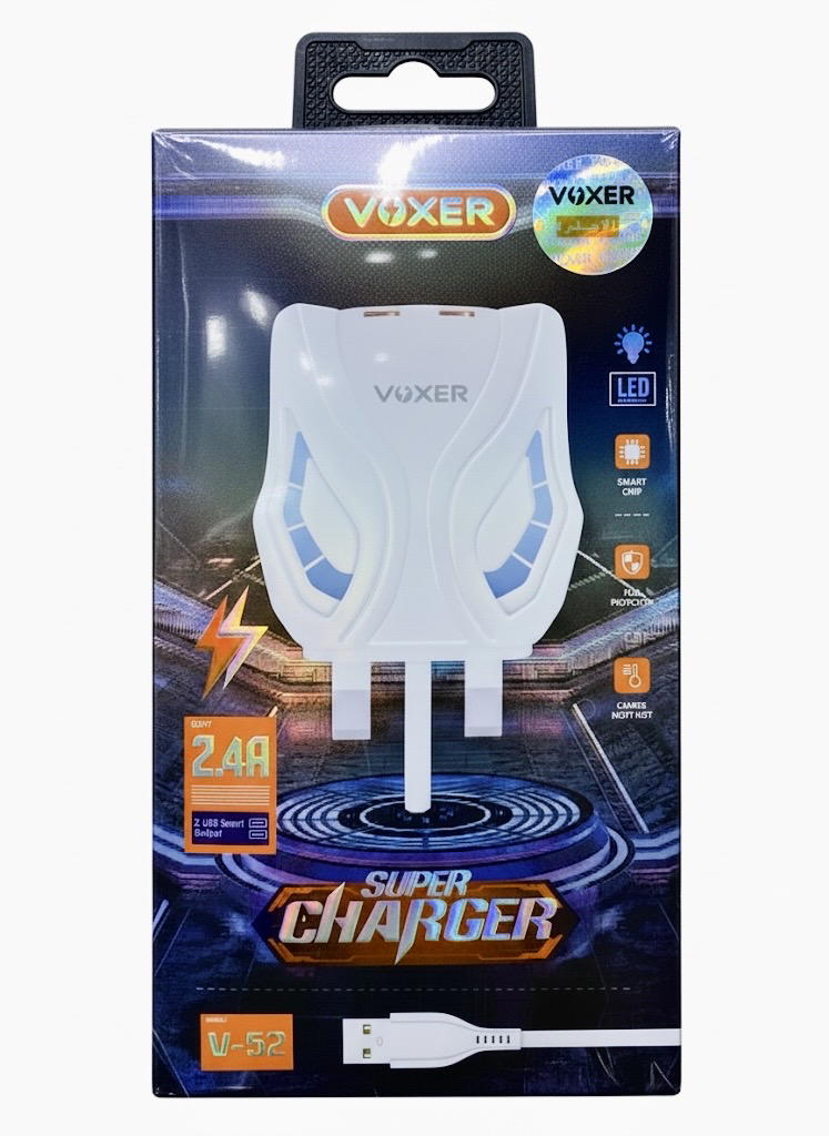 شاحن ماركة VOXER V-52 كلكسي ايفون تايب سي LED Preview Image