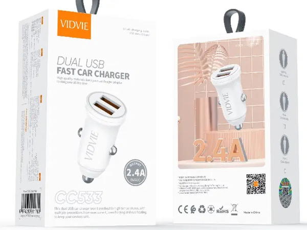شاحن سيارة VIDVIE 533 كلكسي ايفون تايب سي  Image 1 Preview
