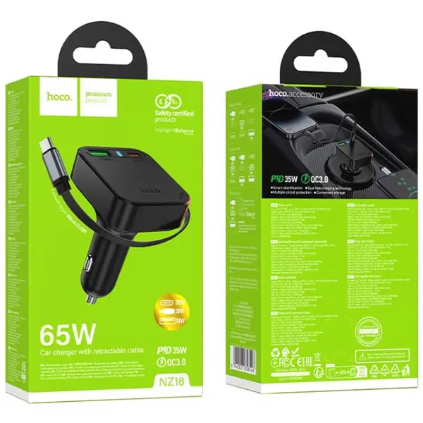 شاحن سيارة  فيتة PD65W hoco NZ18 Image 3 Preview