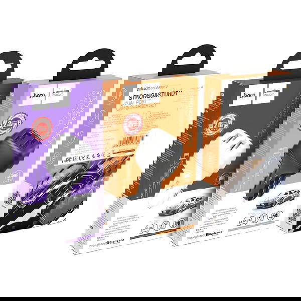 شاحن سيارة 2USB hoco z36 كلكسي ايفون تايب سي Image 1 Preview