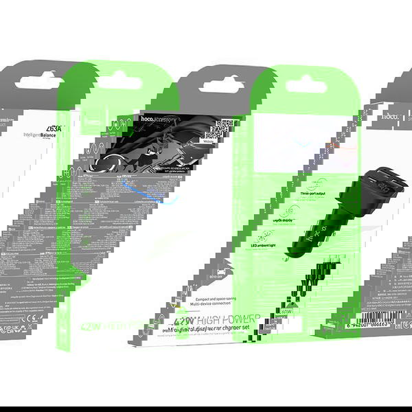 شاحن سيارة تايب سي hoco 42w z63A Image 1 Preview