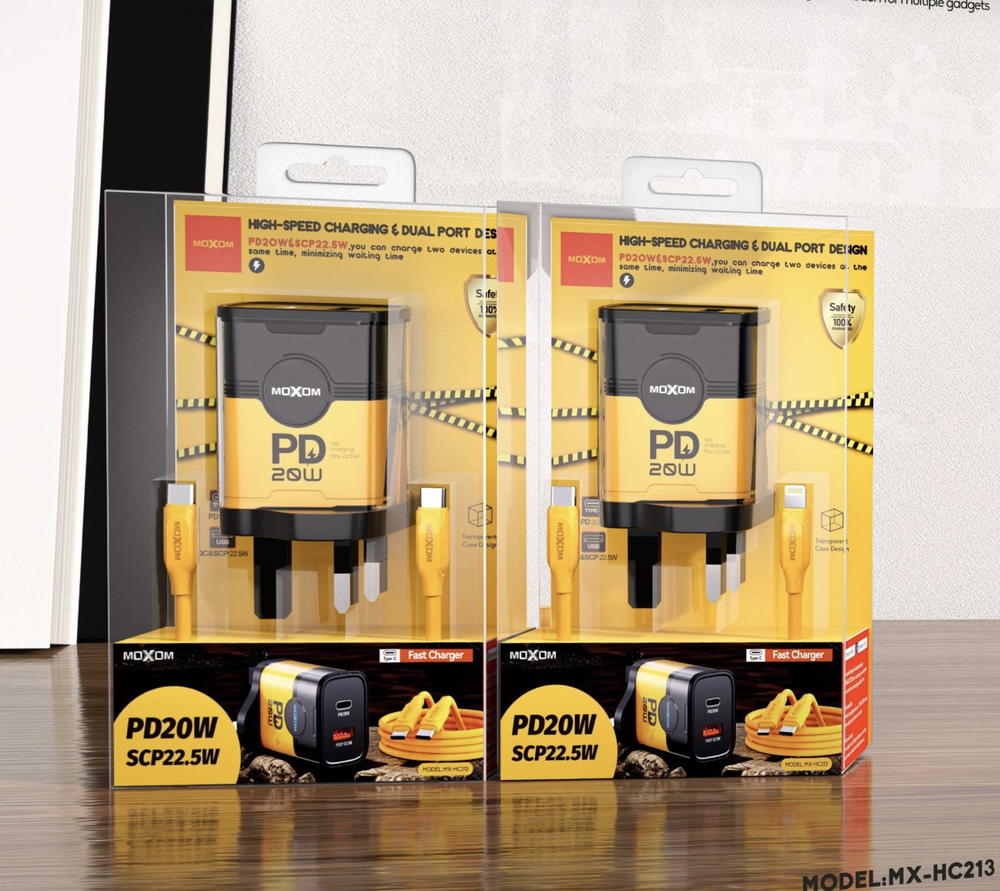 شاحن ماركة PD-USB20w  MOXOM  HC213 Preview Image