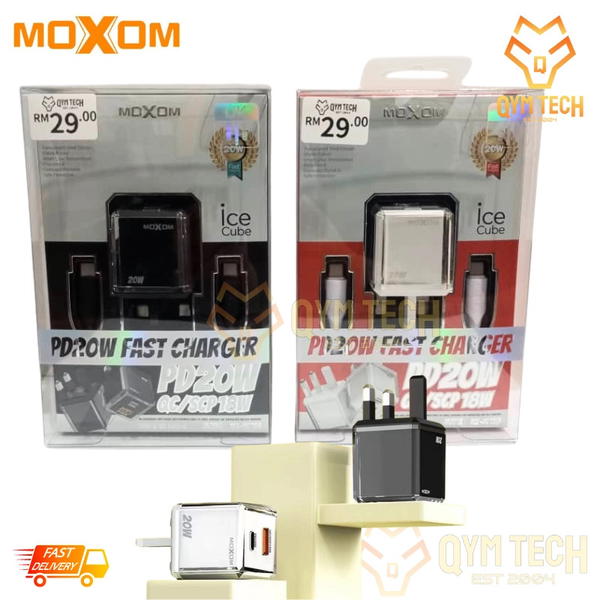 شاحن تايب سي MOXOM PD+USB20w HC1153 Image 3 Preview
