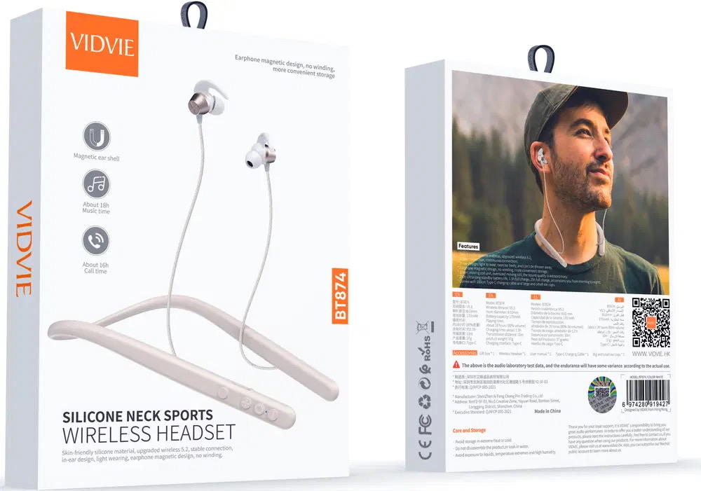 سماعة طوك VIDVIE بلوتوث 874. 18ساعة Preview Image