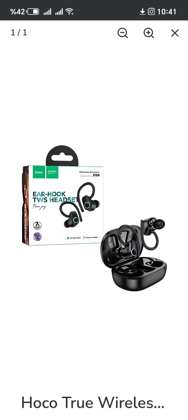 سماعة ايربود hoco EQ8  Image 3 Preview
