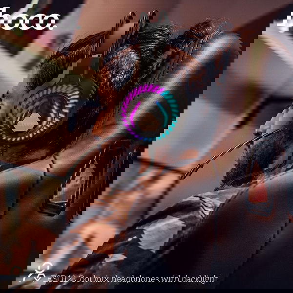 سماعة محيطي واير للالعاب RGB hoco ESD12 Image 3 Preview