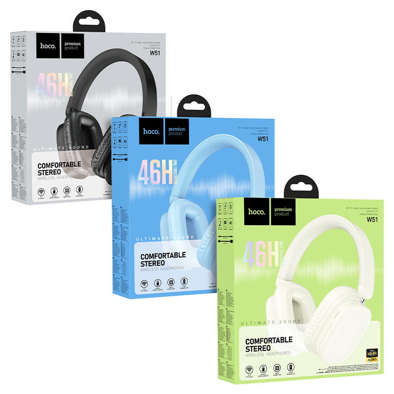 سماعة طاك بلوتوث hoco W51. ٤٦ ساعة Preview Image