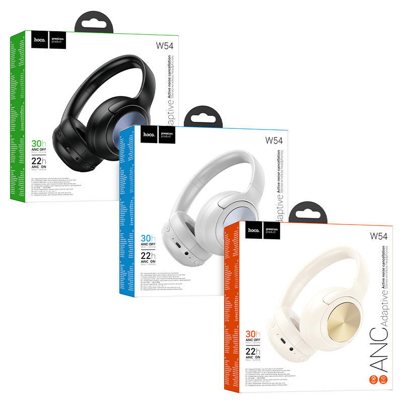 سماعة طاك بلوتوث hoco W54 ANC ٣٠ساعة Preview Image
