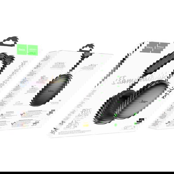 سماعة طاك بلوتوث hoco W55 PLUS ANC ٩٠ ساعة Image 1 Preview