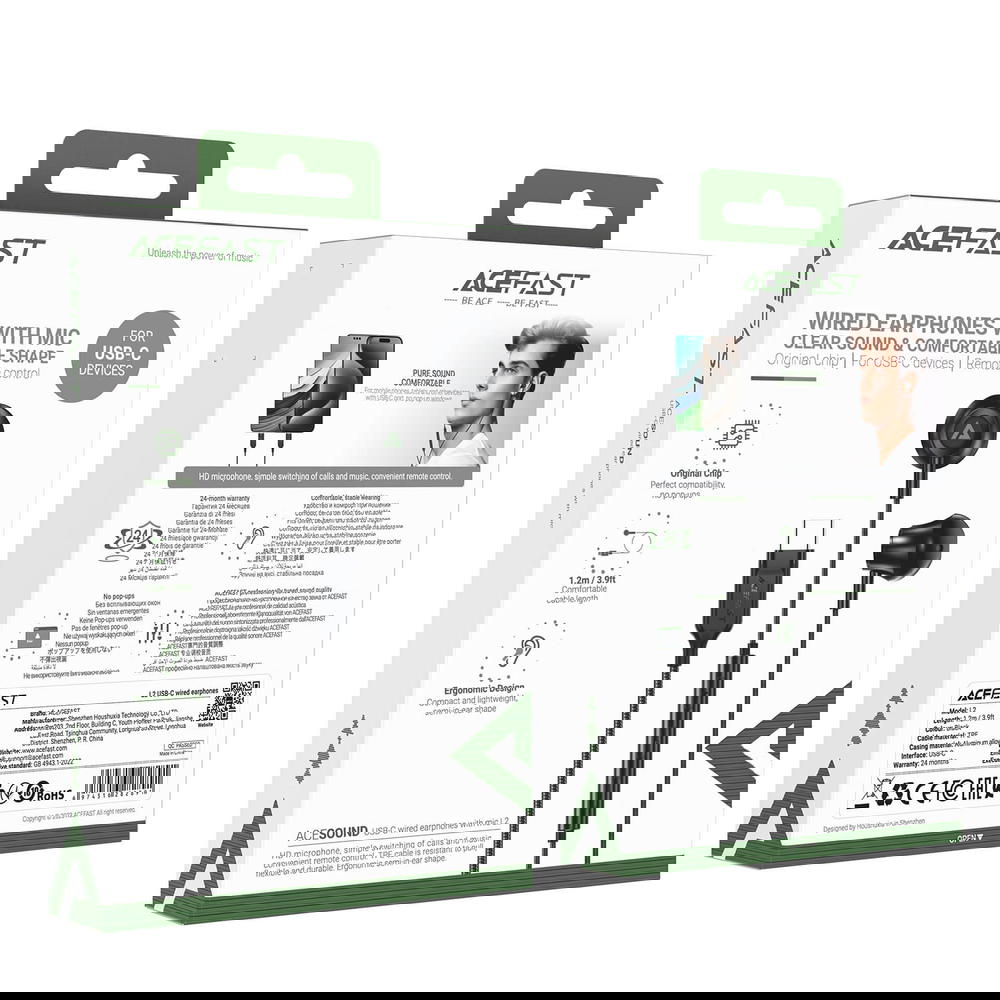 سماعة تايب سي ACEFAST L2 ضمان سنة Preview Image