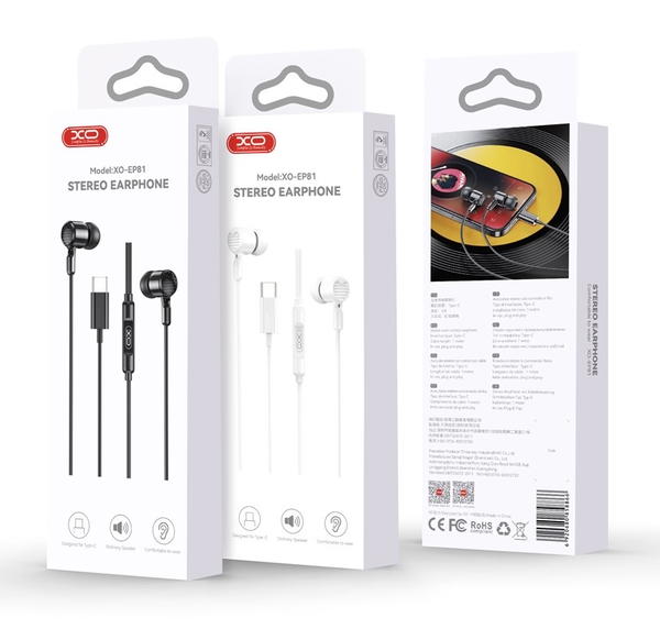سماعة تايب سي اصلي XO EP81 Image 2 Preview