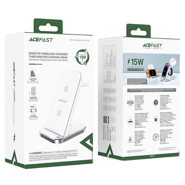 ستاند شحن وايرلس ثلاثي ACEFAST E15 موبايل ساعة وايربود Image 4 Preview
