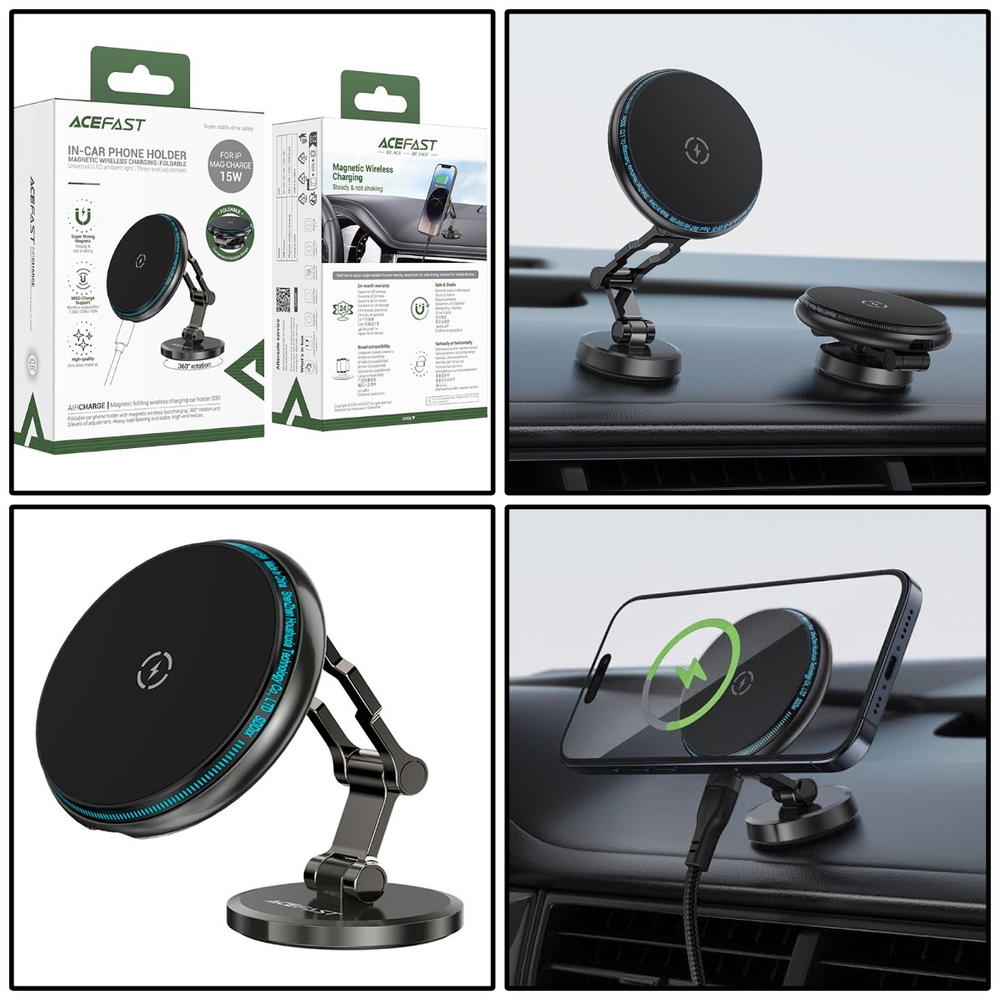 ستاند سيارة شحن وايرلس مغناطيس ACEFAST D30 Preview Image