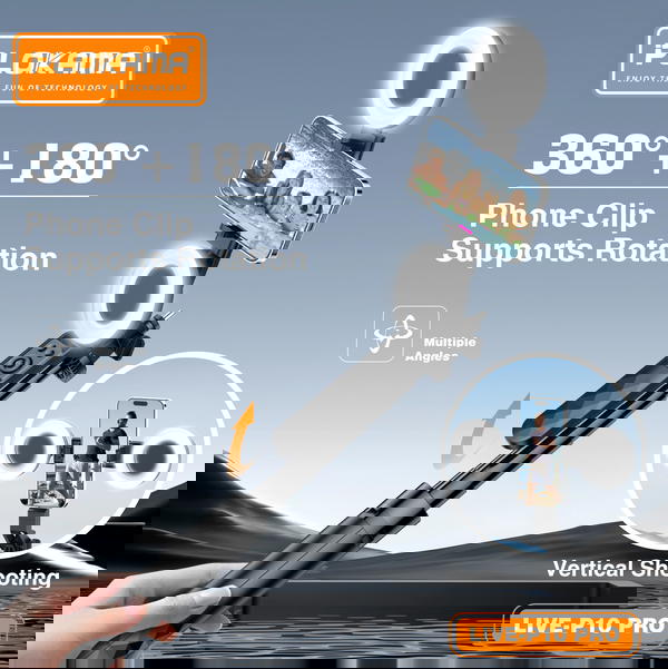 ستاند تصوير وعصا سيلفي P10PRO ارتفاع 1.80m    Image 4 Preview