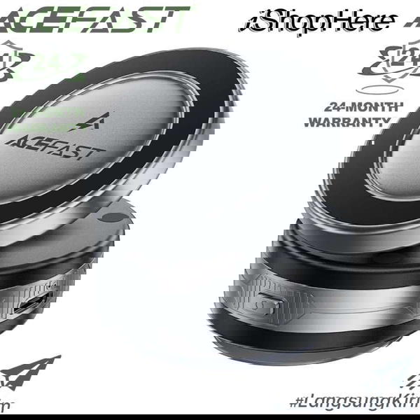 ستاند+شاحن وايرلس موبايل  فاكيوم ACEFAST E30 Image 6 Preview