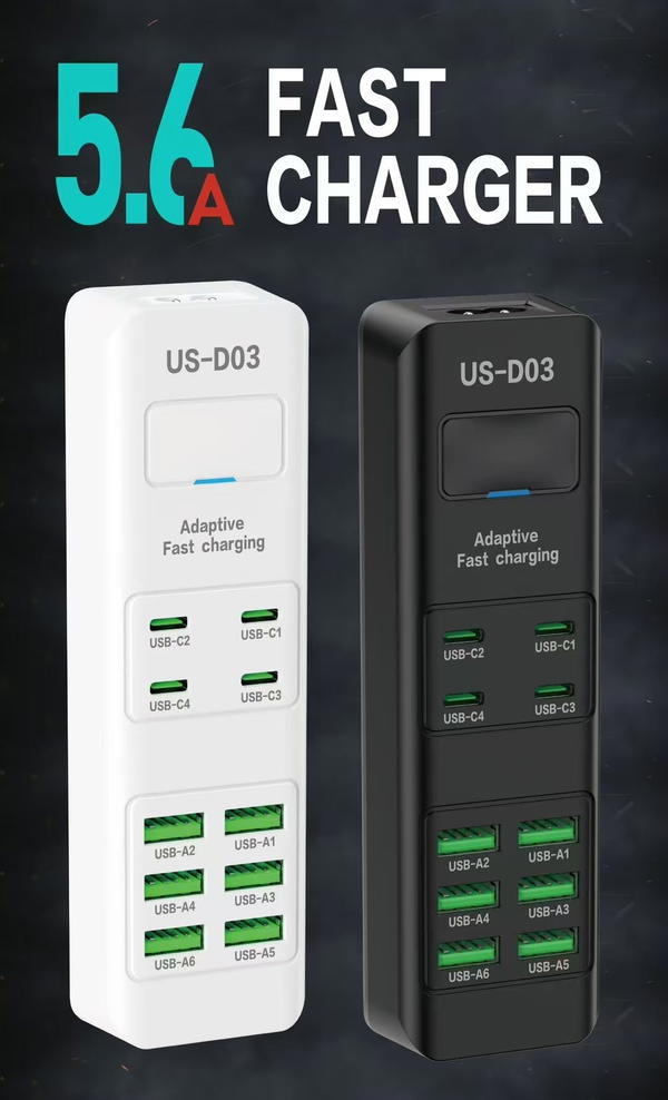 تقسيم شحن سريع متعدد المنافذ US-D03 Image 2 Preview