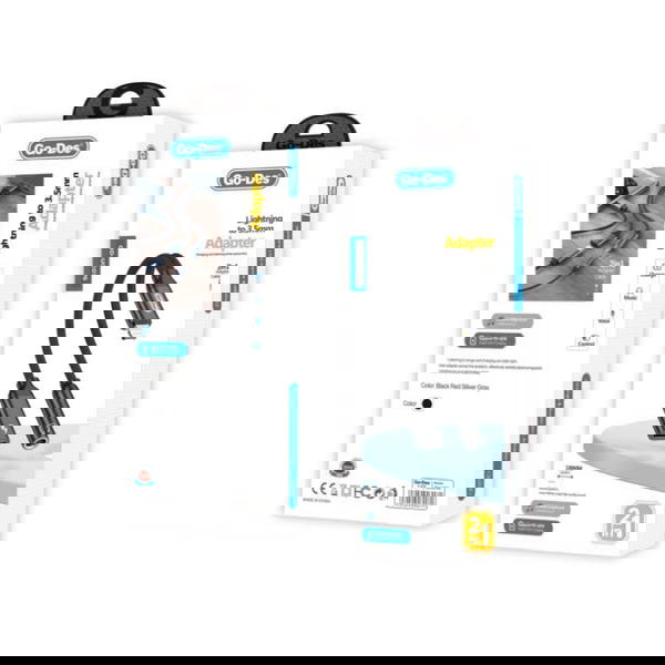 توصالة ايفون مزدوج GO-DES UC076 شحن وسمع Image 1 Preview