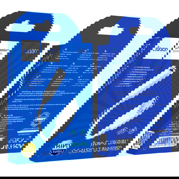 توصالة تايب سي اواكس hoco LS30 Image 1 Preview