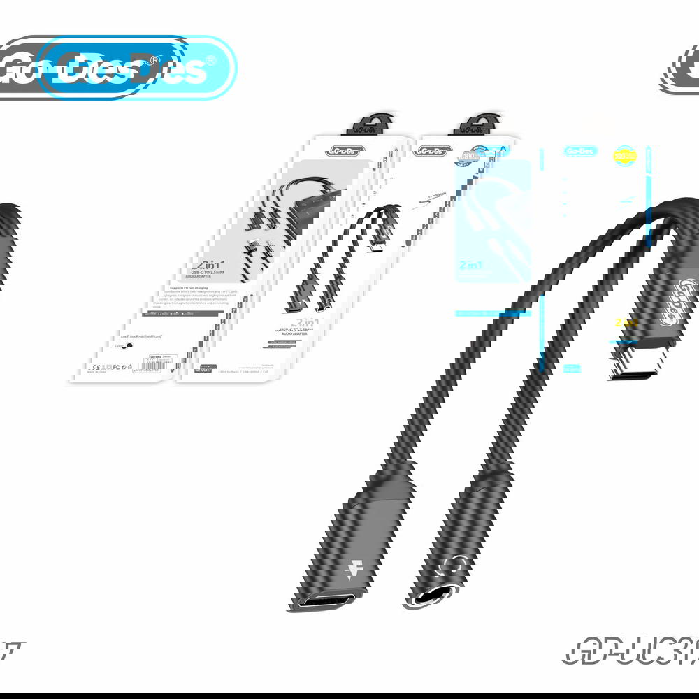 توصالة تايب سي مزدوج GO-DES UC317 شحن واستماع Preview Image