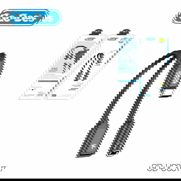 توصالة تايب سي مزدوج GO-DES UC317 شحن واستماع Image 1 Preview
