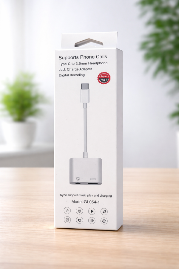 توصالة تايب سي مزدوج شحن وسمع 031 Image 1 Preview