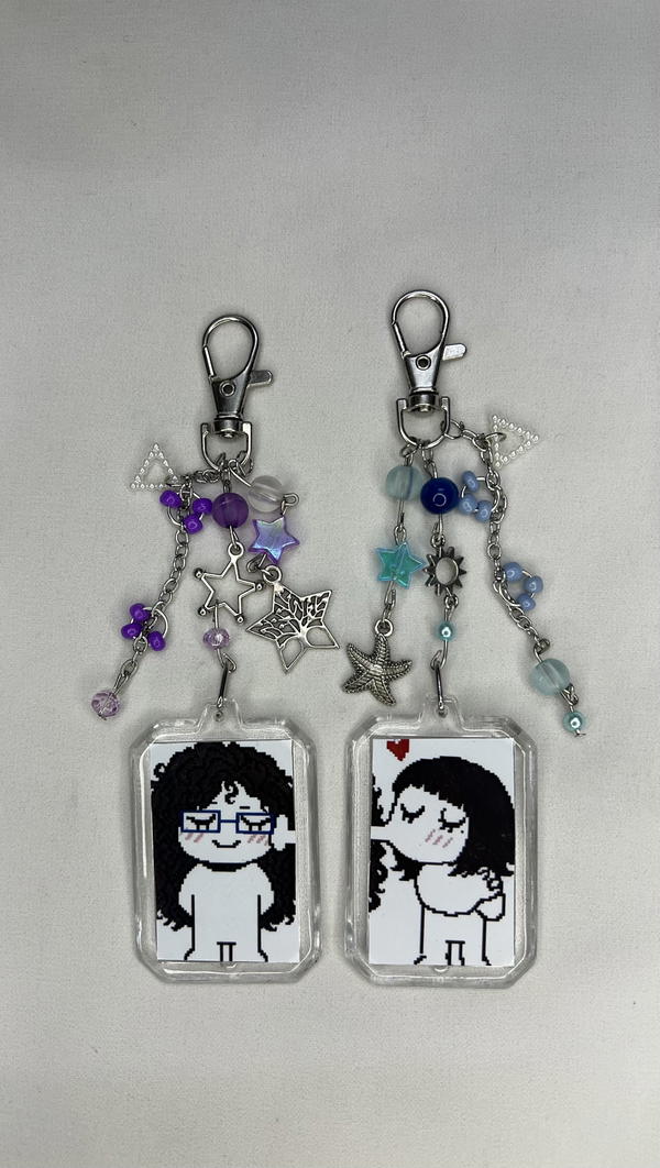 2pcs matching keychains  Image 2 Preview