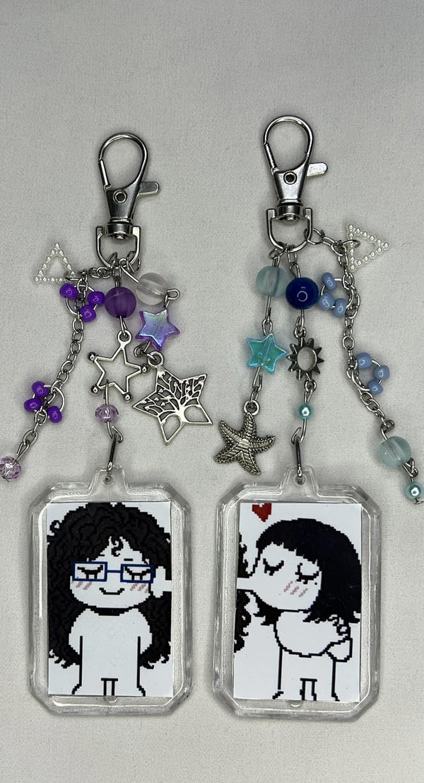 2pcs matching keychains  Image 3 Preview