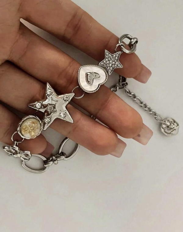 Y2K star heart bracelet  Image 7 Preview