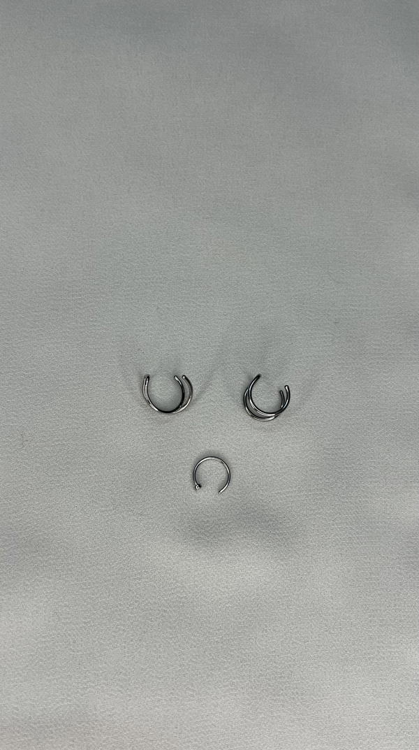 3 fake lip piercings  Image 2 Preview