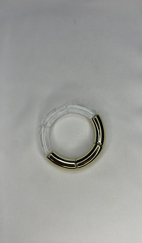 acrylic&gold beaded bangle  Image 4 Preview