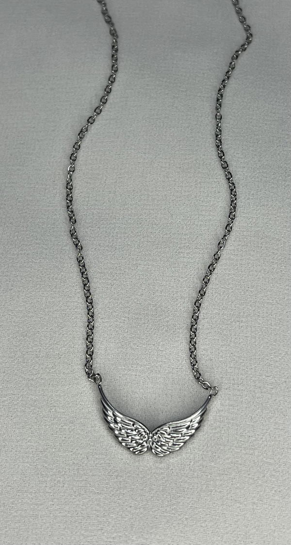 angle wing necklace  Image 6 Preview