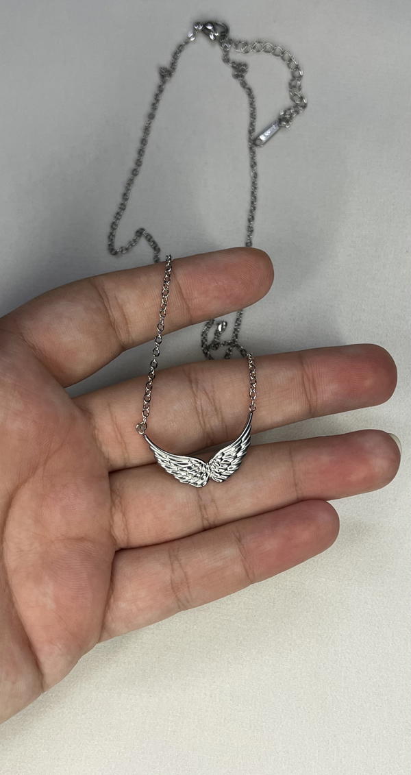 angle wing necklace  Image 7 Preview