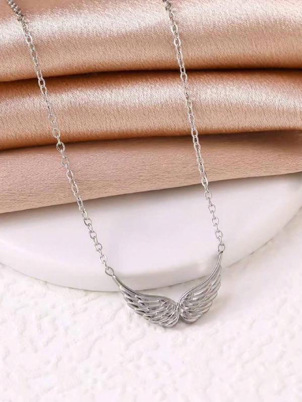 angle wing necklace  Image 9 Preview