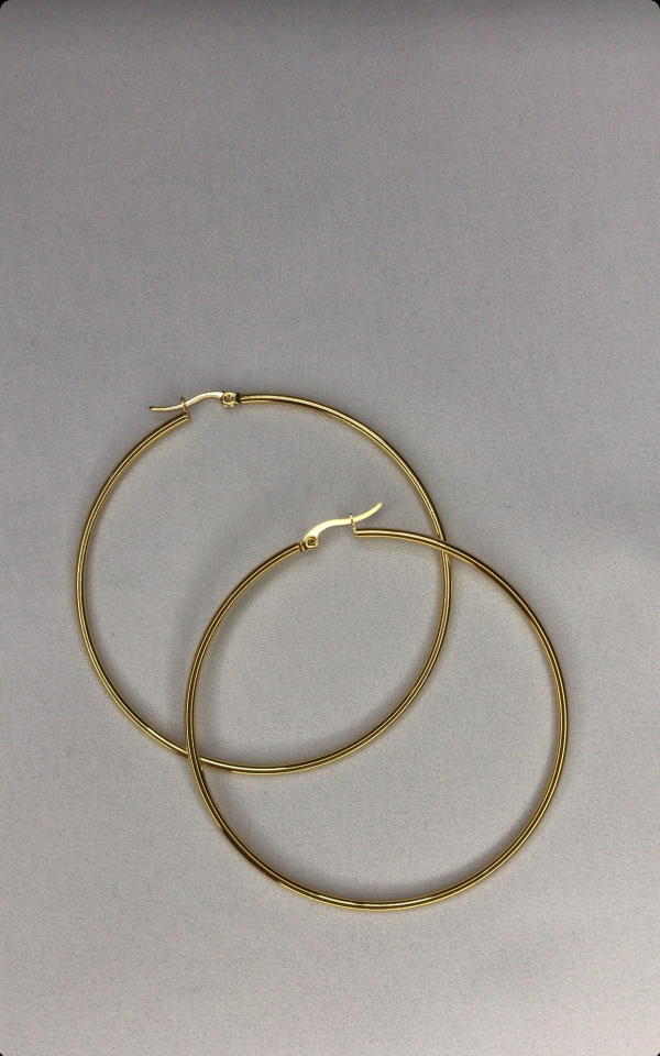 big gold hoops  Image 1 Preview