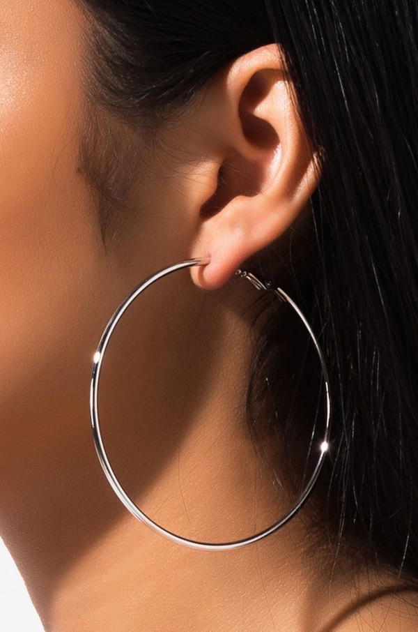 big silver hoops Image 9 Preview