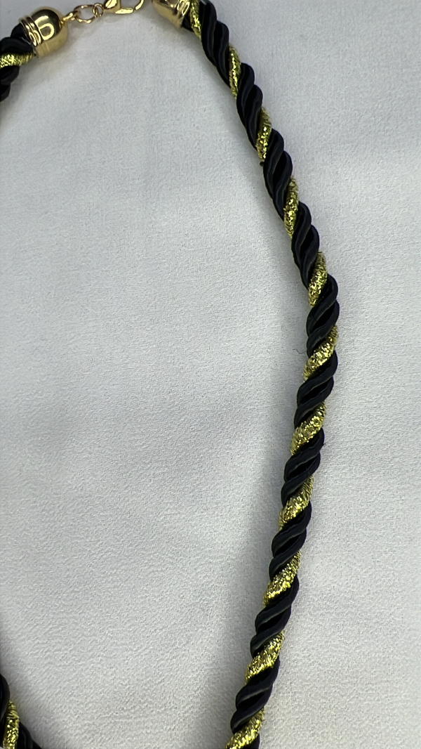 black&gold heart necklace  Image 3 Preview