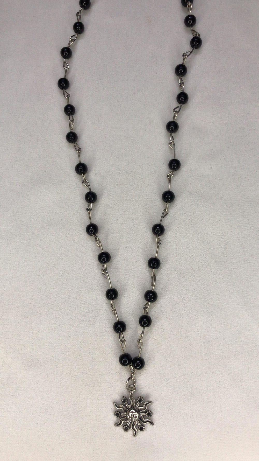 black beaded necklace  Preview Image
