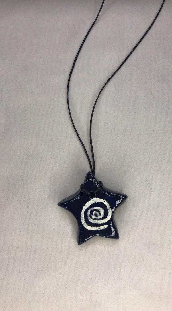 blue star necklace  Image 2 Preview