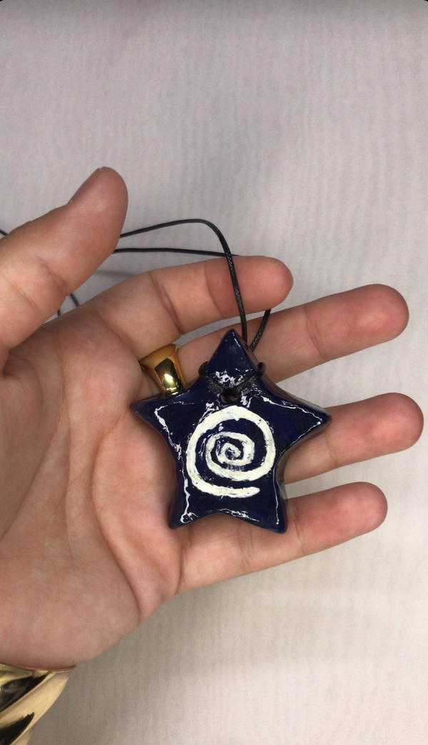 blue star necklace  Image 3 Preview