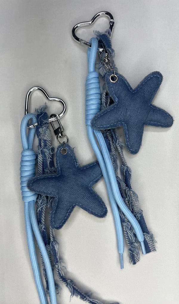 blue jeans bag charm Image 1 Preview