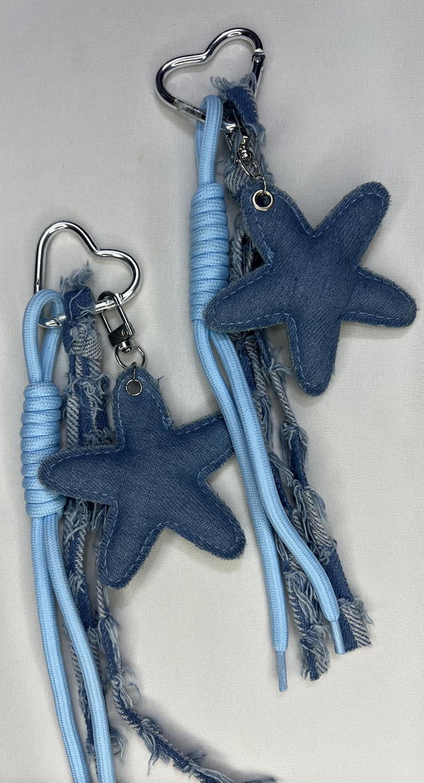 blue jeans bag charm Image 2 Preview