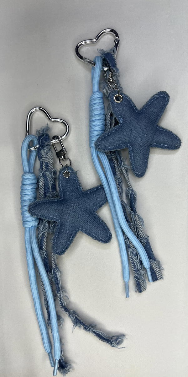 blue jeans bag charm Image 3 Preview