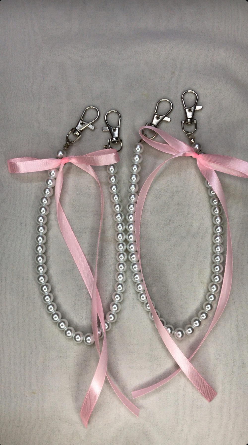 bow&pearl bag charm  Preview Image