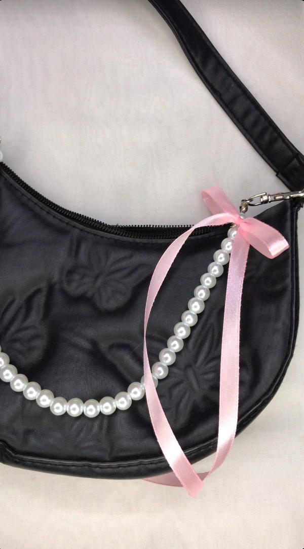 bow&pearl bag charm  Image 6 Preview