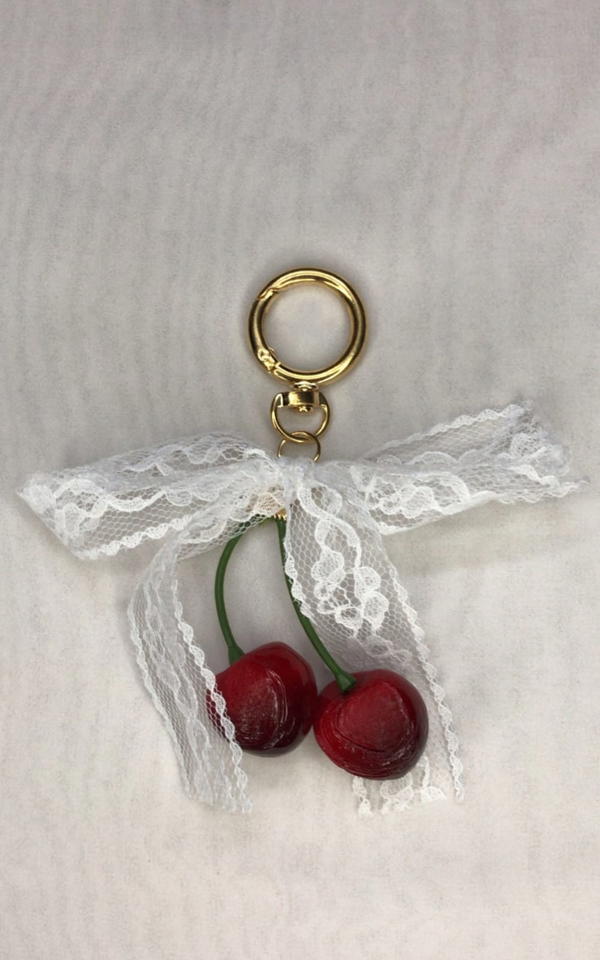 cherry bag charm  Image 2 Preview