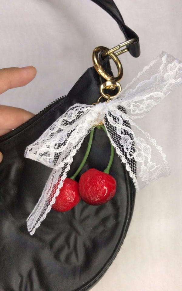 cherry bag charm  Image 3 Preview